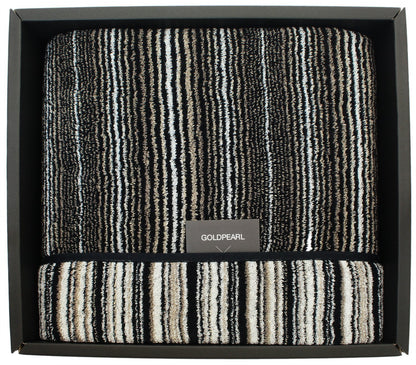 Striped Cotton Bath Towel