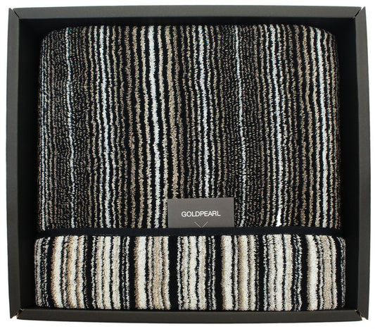 Striped Cotton Bath Towel