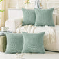 Neutral Corduroy Throw Pillow Covers Set