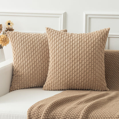 Boho Striped Corduroy Pillow Covers