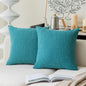 Linen Throw Pillow Covers Set