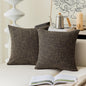 Linen Throw Pillow Covers Set