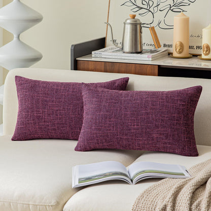 Linen Throw Pillow Covers Set