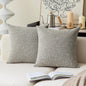 Linen Throw Pillow Covers Set