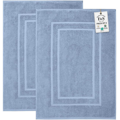 2 Piece Bathroom Bath Mat Set