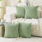 Neutral Corduroy Throw Pillow Covers Set