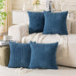 Neutral Corduroy Throw Pillow Covers Set
