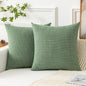 Linen Throw Pillow Covers Set