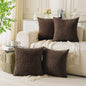 Neutral Corduroy Throw Pillow Covers Set