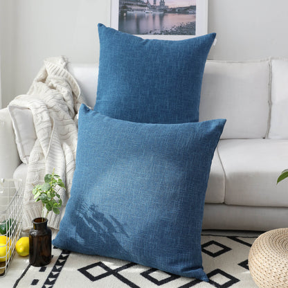 Linen Throw Pillow Covers Set