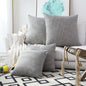 Linen Throw Pillow Covers Set